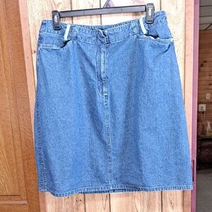 Northcrest Blue Denim Skirt size 18